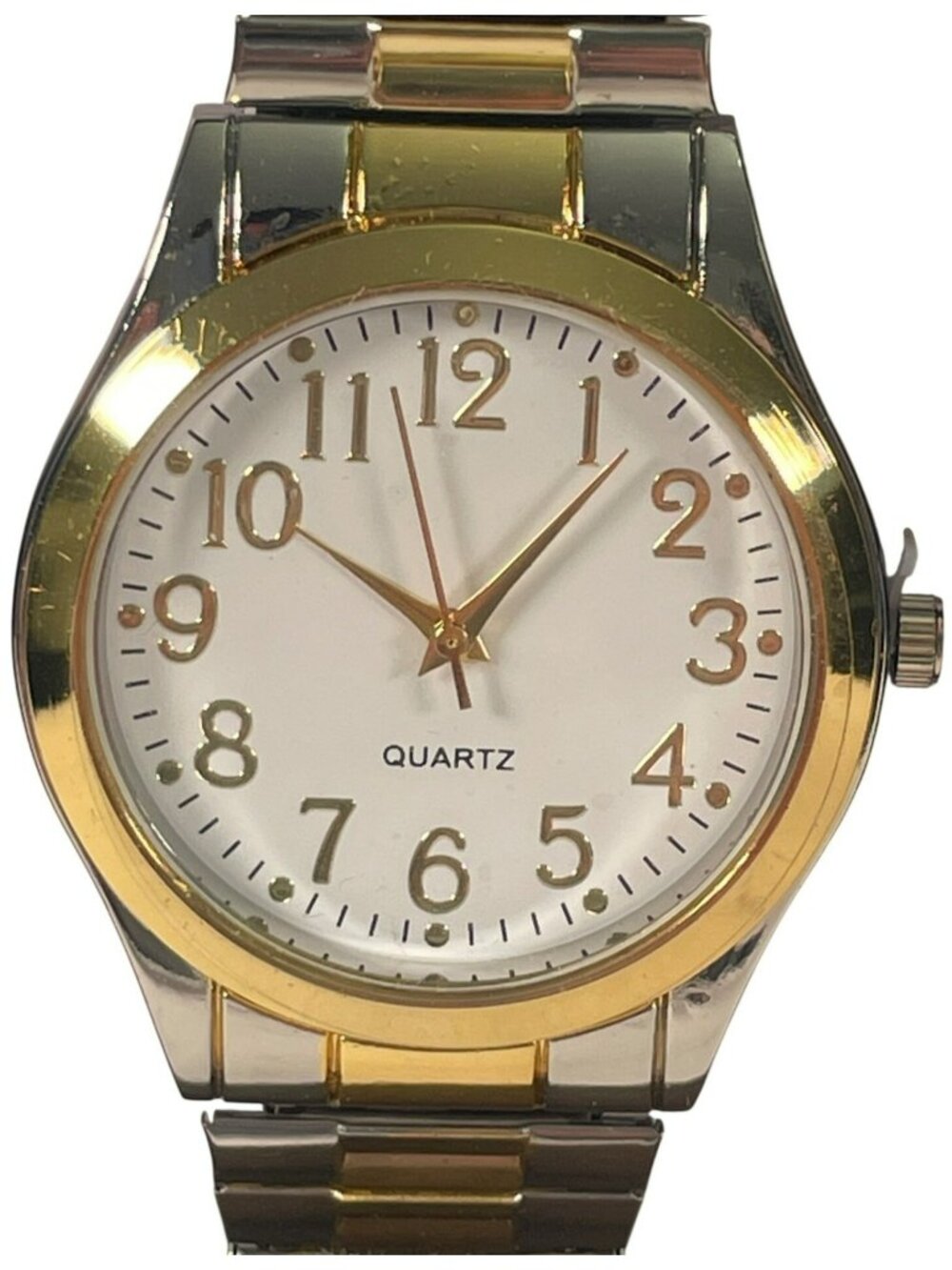 George Quartz Watch With Gold & Silver Expansion Band Men's BOXED NEW